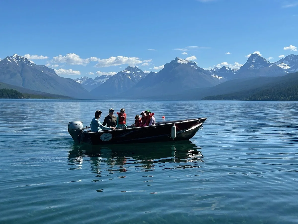 Apgar Boat Rentals dock on Lake McDonald