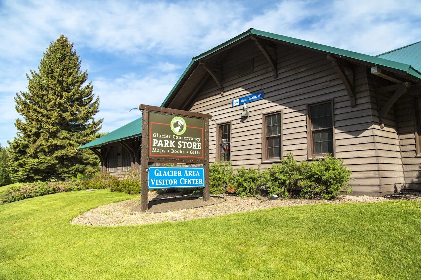 Glacier National Park Conservancy Store near the West Glacier entrance