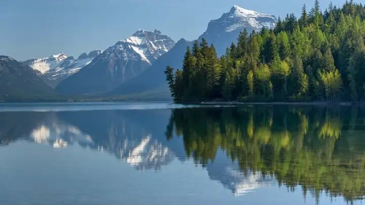 Mirror reflections at Lake McDonald
