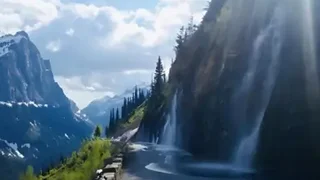 Spring wildflowers and snowmelt at Glacier National Park